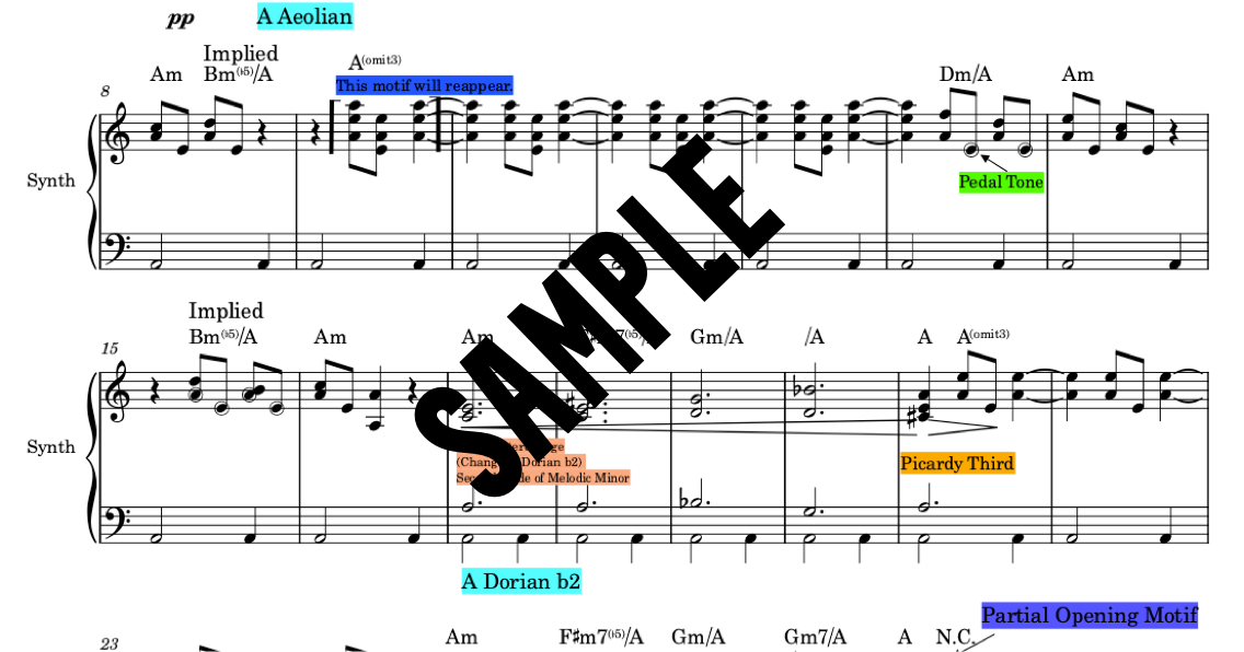 Desert of Grolem - Modes, Modal Interchange, and Pedal Point Study
