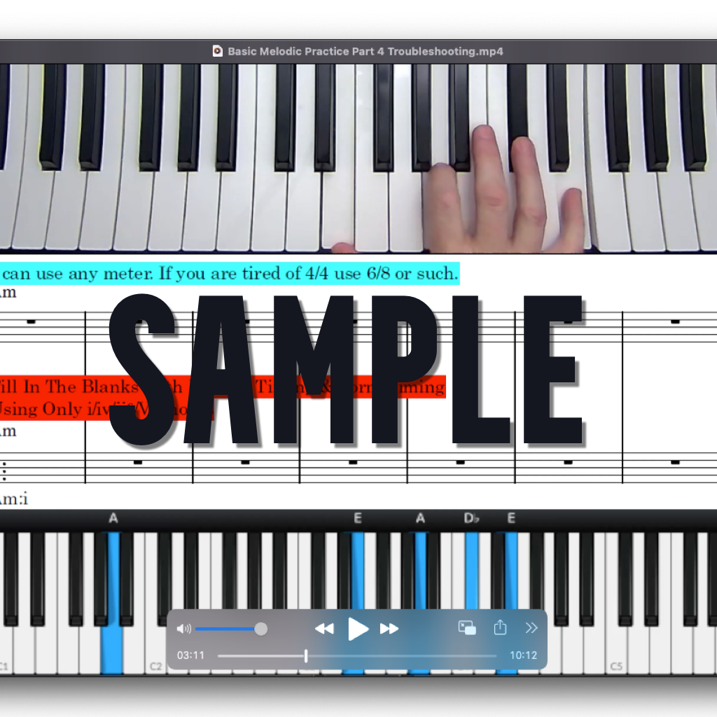 Basic Melodic Practice Video Course