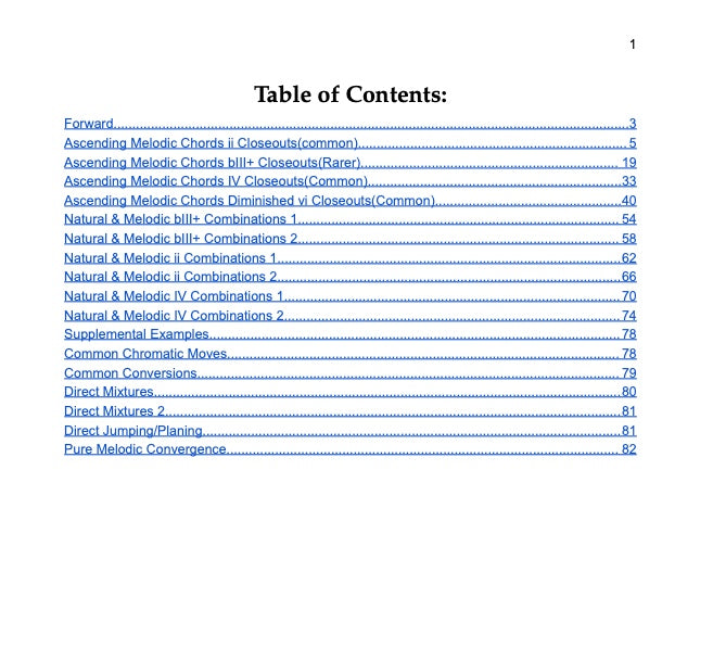 Melodic Minor Booklet