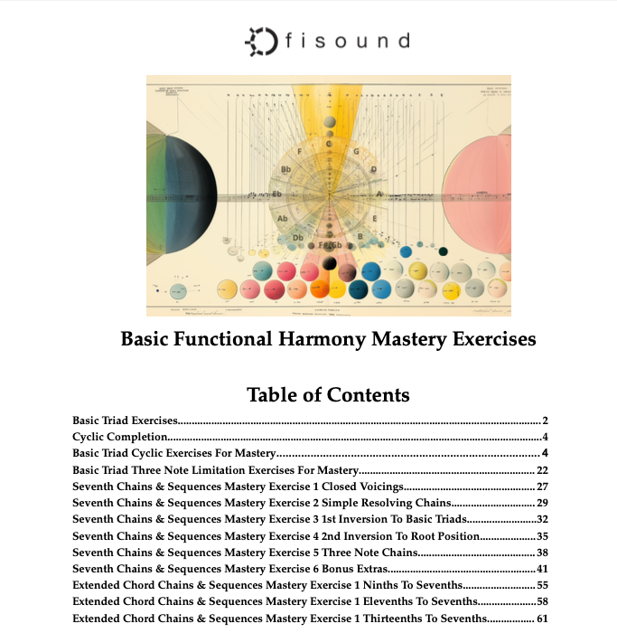 Basic Functional Harmony Mastery Exercises