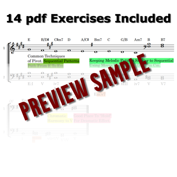 Pivot Chord Modulation PDF Exercises
