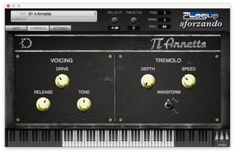 PiAnnette Electric Piano Library